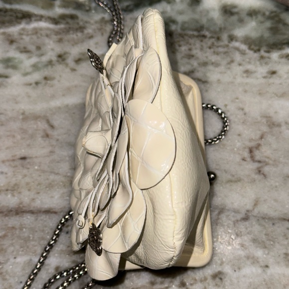 Brighton Creme Rosalie 3D Flower MINI Clutch Shoulder Bag - Picture 9 of 13